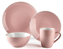 Wellwares Two Tone Color Glaze Dinnerware Collection