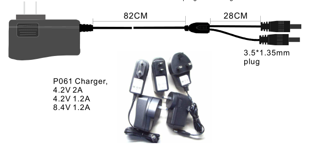 12W Charger 4.2v, 8.4v