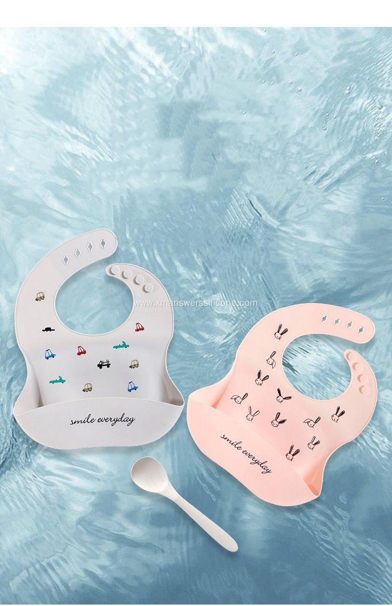 Customized Eco-Friendly Soft Silicon Bibs for Baby