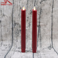 Red Dancing Flame Flameless Led Taper Dinner Candles