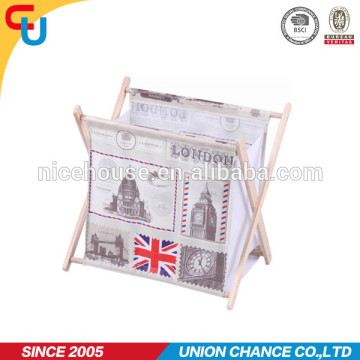 Antique magazine storage box, magazine rack, used magazine rack with printing for home storage