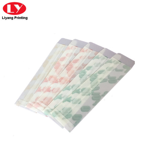 Pencetakan Warna Kertas Greaseproof Transparan Clear Envelope