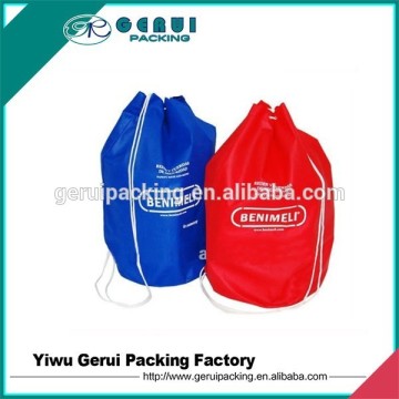 sturdy polyester drawstring duffel bag