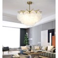 LEDER White Glass Room Chandelier