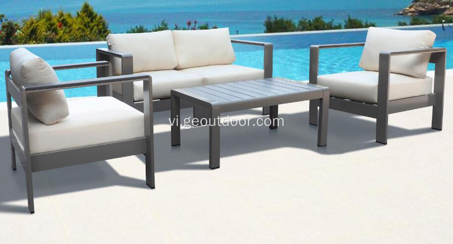 Bộ bàn ghế ngoài trời bằng nhôm chất lượng cao