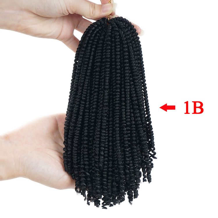 Ombre Nubian Spring Twist Hairstyles Crochet Braids Soft Synthetic Jamaican Bounce Twist Braiding Crochet Hair Extensions Bulk