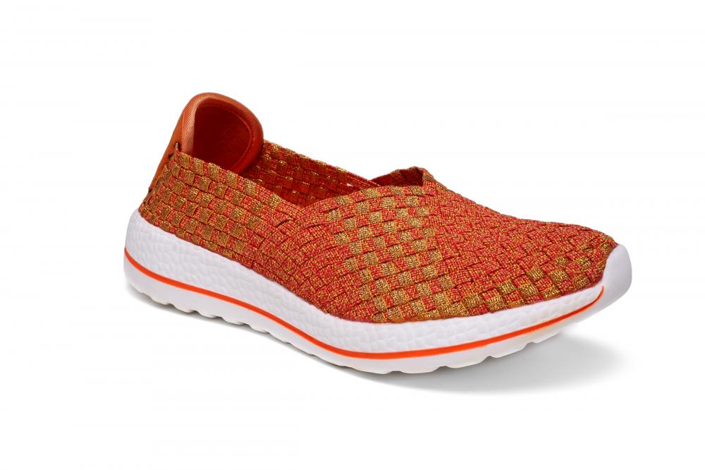 Soft Woven Fabric Upper Slip-ons