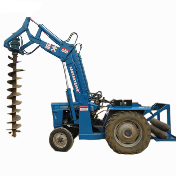 Tractor pole piling machine/augur drill
