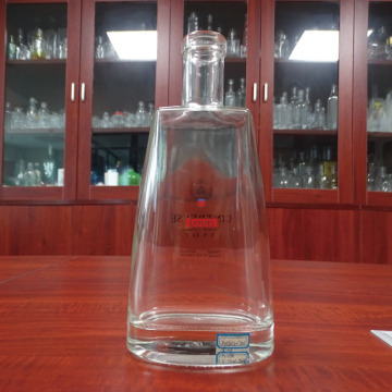 Transparent Glass Unique Shaped Bottles Spirits Bottles 700ML