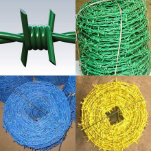 PVC COATED COLORED BARBED STEEL WIRE