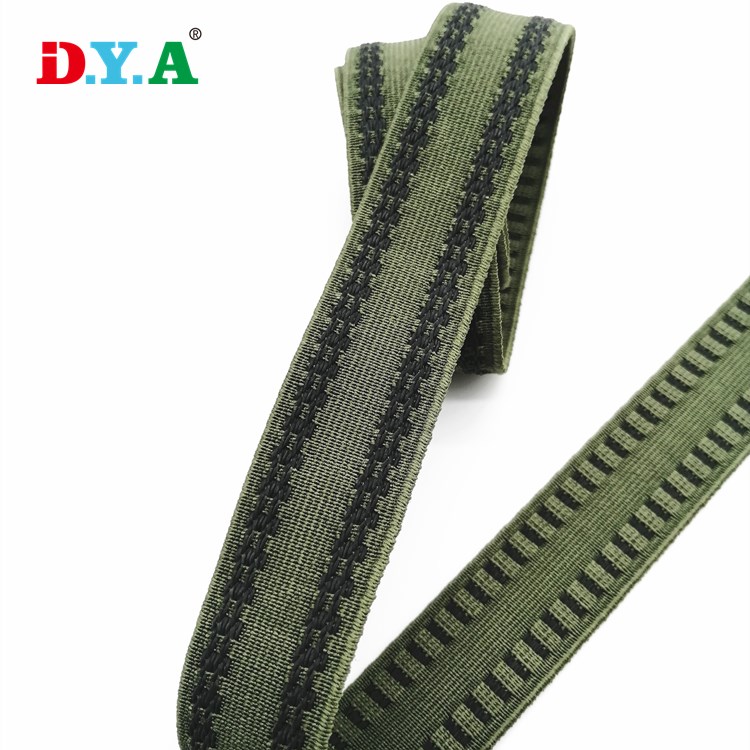 High Durable silicone non slip gripper elastic 30 mm green gripper elastic for clothing