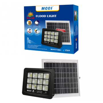 Cool white light solar flood light with box