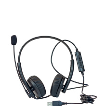 Binaurales Stereo-Callcenter-USB-Headset