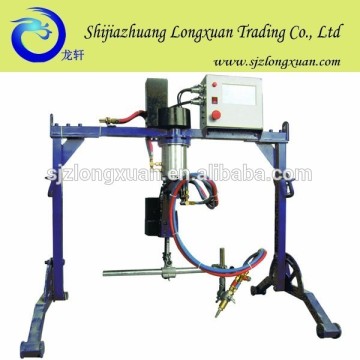 Portable saddle-shape cutting machine, cutting machine with welding manipulator