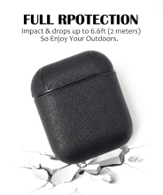 Real Leather Case Cuero for Apple Airpods Cases