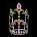 Grote kleurrijke prinses meisje Pageant Crown Tiara