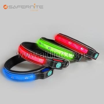 Comfortable Lycra Pet Dog Collar Led Flashing