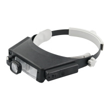 2LED Magnifier Glass Lens Plastic Magnifying Mirror with Light - Big Reading Magnifier 81007P