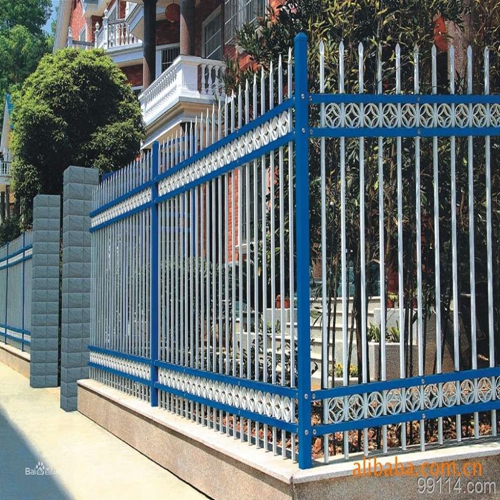 High quality powder coating steel picket fence (ISO & CE )