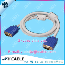 VGA 3+4 connecting cable with VGA male to male connector white for HD TV