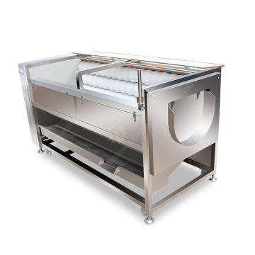 Industrial potato washing and peeling machine