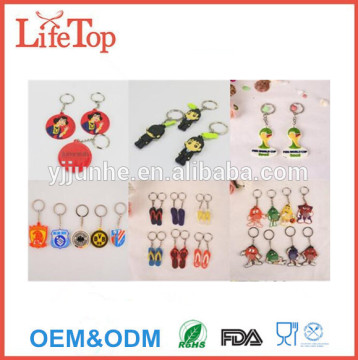 Cheaper Custom 3D Soft Plastic Rubber PVC Keychain