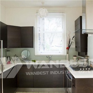 Corian White Cusotmized Kitchen