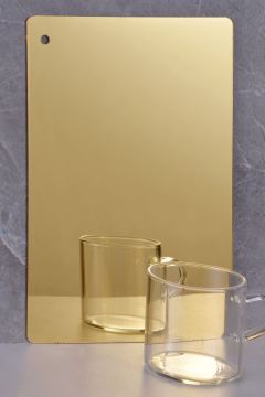 Gold acrylic mirror sheet