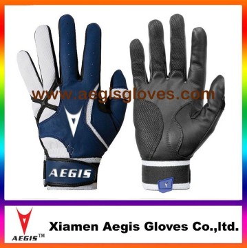 Leather batting gloves