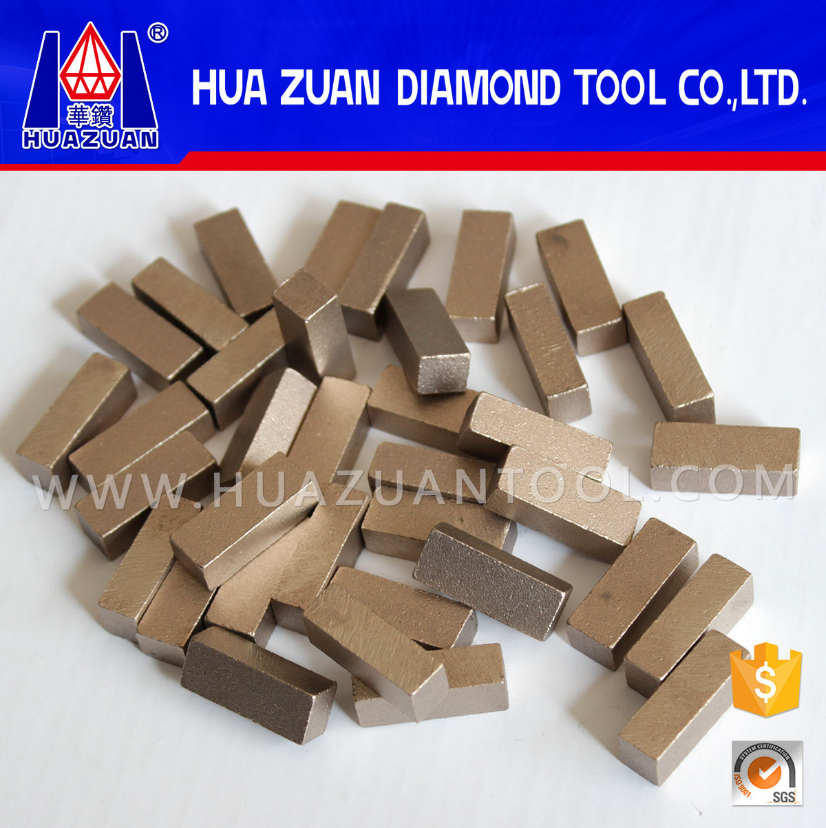 Top Quality 64inch 1600mm Diamond Segment and Diamond Tips