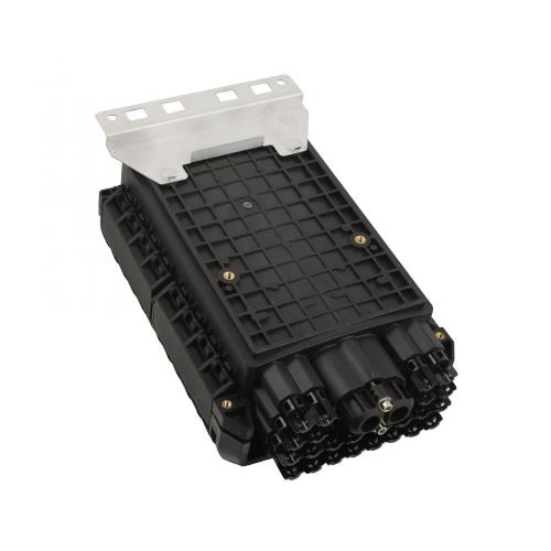 Boîte de terminaison de fibre optique noire 24Core Full Rugged