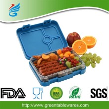 6 Compartment ABS Food Container Bento Lunch Box with Dividers microwave safe food container