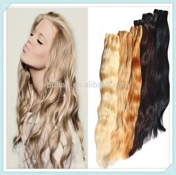 2014Body Wave Natural Brazilian Hair Extension, remy human wave hair weft golden/ brown/black color