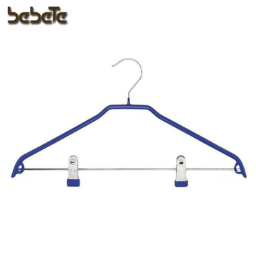 PVC Coating Hanger with Clips