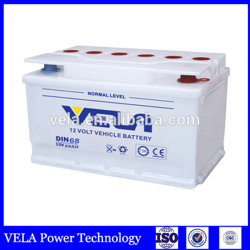 Acid Lead Battery Type and 12V Voltage car battery DIN68