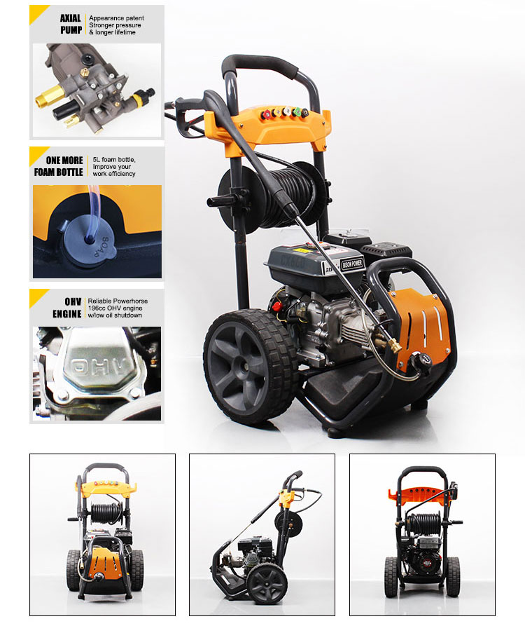 4800PSI 196CC Gasoline High Pressure Washer 8HP Petrol Engine High Pressure Cleaner