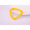 Yellow Agate 8MM Round Beads Gemstone Bracelet