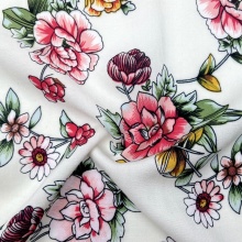 Woven Rayon Printed Fabric For Summer Shirts
