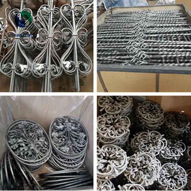 Stair Railing Wrought iron Decoration Parts Forged balusters Wrought Iron Poles