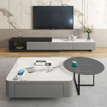 Modern Elephant Design Glass Coffee Table for Living Room and Restaurant