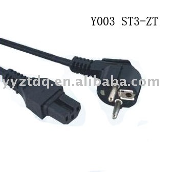 European Schuko power cord