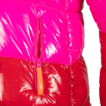 Chaqueta acolchada para hombre de estilo de moda, logotipo personalizado al por mayor, acolchado impermeable para niños, chaqueta de fibra de poliéster con plumón de color para niños