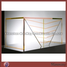 Luminous Yellow Lucite Coffee Table