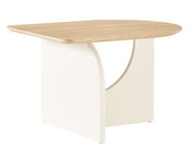 Curved art side table