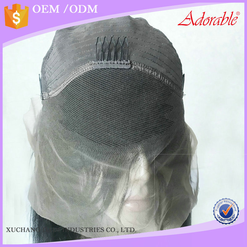 Adorable factory price cuticle align human hair,front lace wig with baby hair,wholesale silk straight hair wig for hair vendors