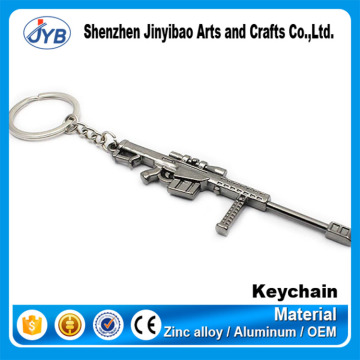 Fashion Custom keychain Gun shape metal keychain