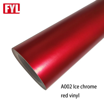 Ice-chrome Satin Red Chrome Satin Auto Viny