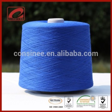 Consinee hot sale cotton blended indigo dyed yarn