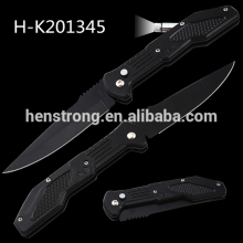China Supplier Pocket Knife with LED Flashlight Rescue Camping Knife