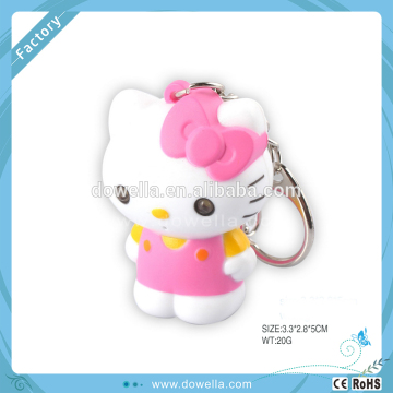 promotional gift plastic hello kitty keychain